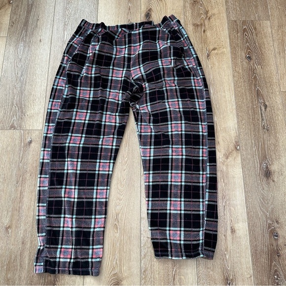 Cuddl Duds Climate Right Women’s Pink & Black Fleece Pajama Pants Sz L GUC - Picture 6 of 6
